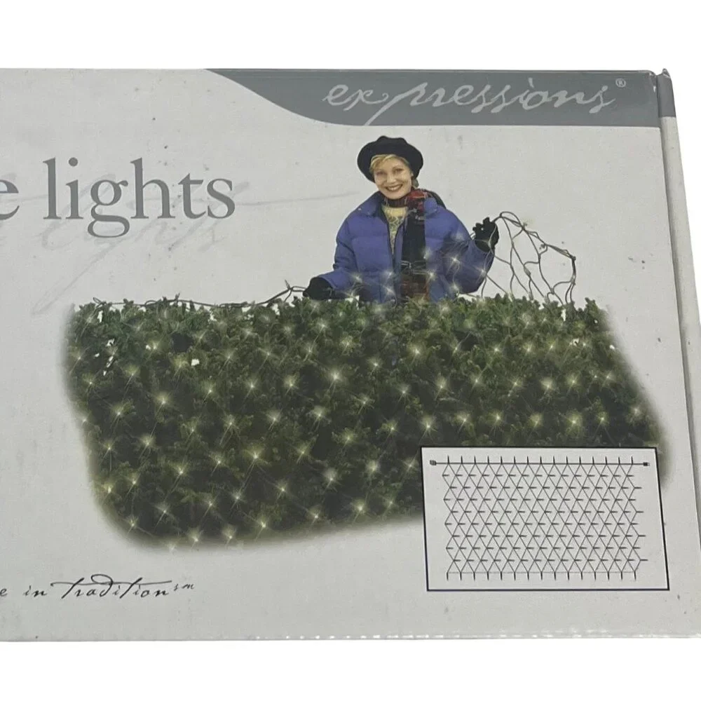 Noma 4X6 Net-Style Lights 150 Clear Indoor/Outdoor Green Wire
